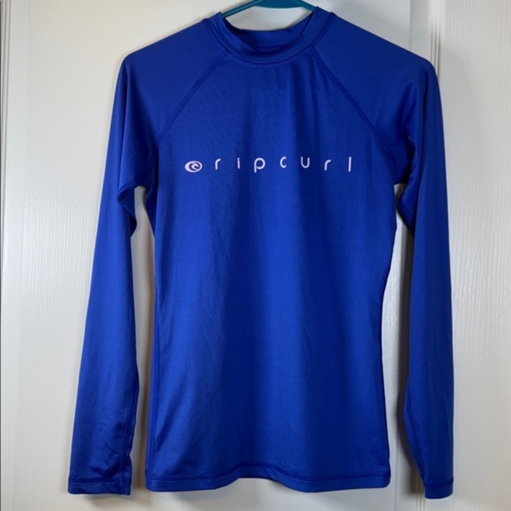 Rip Curl Cobalt Long Sleeve Swimsuit Shirt Size Small EUC #2029